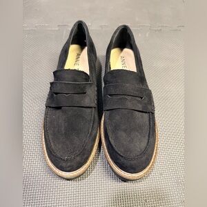 Anne Klein Black Suede Flats